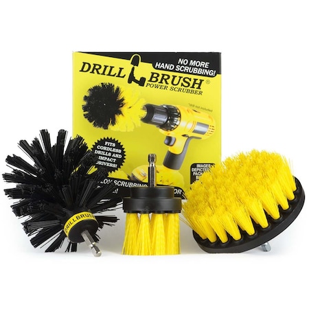 Drillbrush Drill Brush - Kitchen - Grout Cleaner - Stove - Oven - Pots and Pans Y4S2L-KO-QC-DB